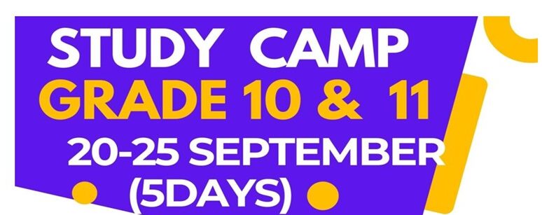 STUDY CAMP FOR PHYSICS, LIFE SCIENCES, LIFE SCIENCES, MATHS, MATHS LIT, GEOGRAPHY, HISTORY, ECONOMICS, BUSINESS STUDIES, ENGLISH HL